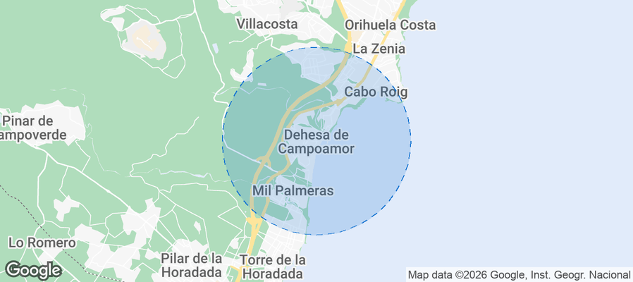 Dehesa de Campoamor Airbnb map
